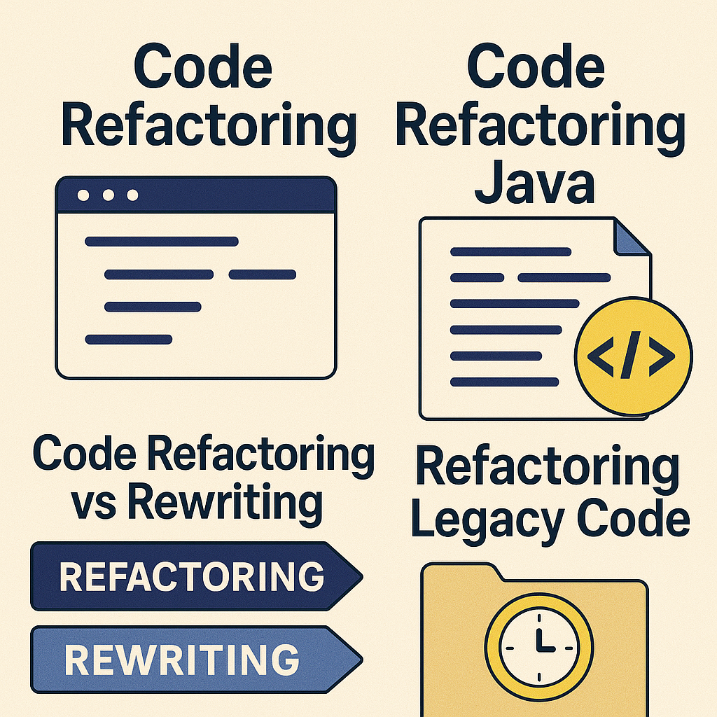 Code Refactoring: Definition, Tools, Java-Bezug und refactoring vs rewriting im Überblick